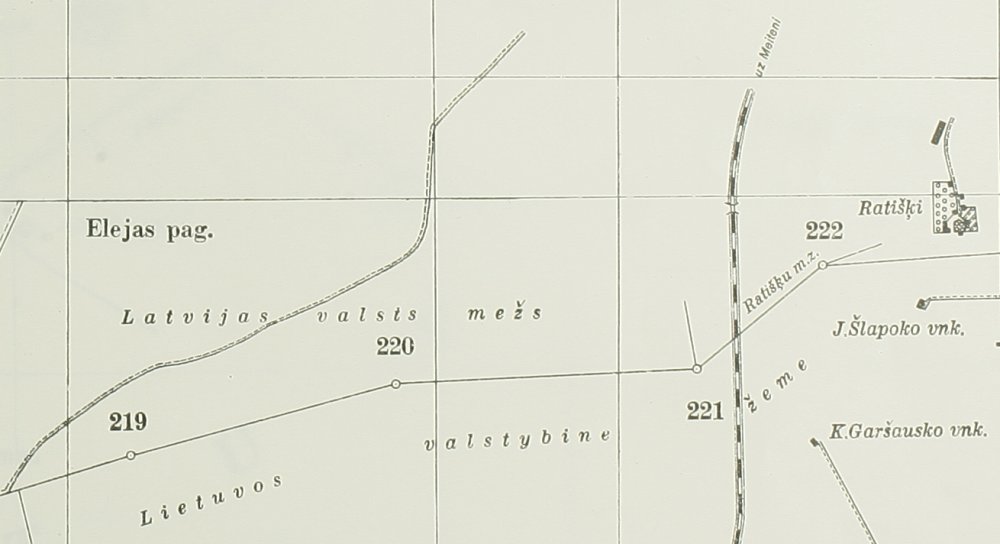 Border map 1927